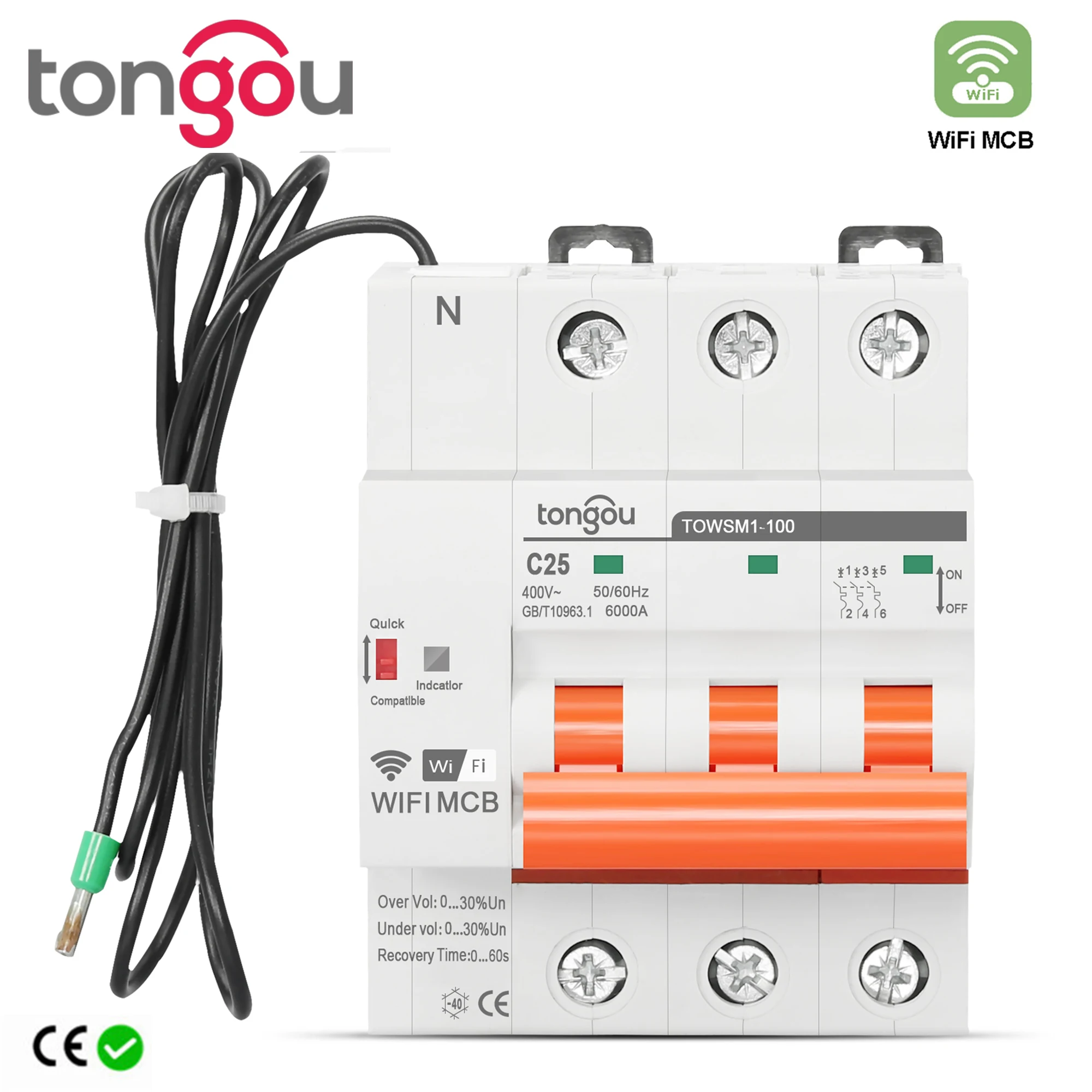 3P WIFI таймер выключателя с дистанционным управлением перегрузкой и