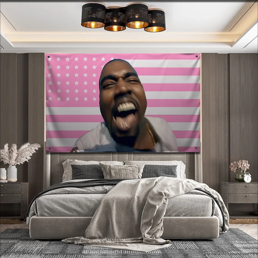 USA K-Kanye West YE Funny Flag For Garden Flags Party Living Room Home Balcony Wall Decor Banner Bedroom Tapestry Outdoor (art.: 3920cbc88ec88) - 3920cbc88ec88