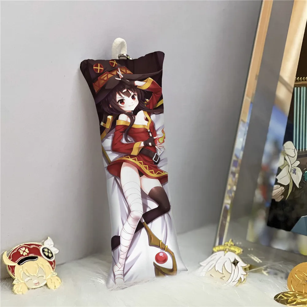 

Megumin Konosuba God'S Blessing On This Wonderful World Mini Dakimakura Anime Pendant Small Body Pillow Cute Bag Keychain