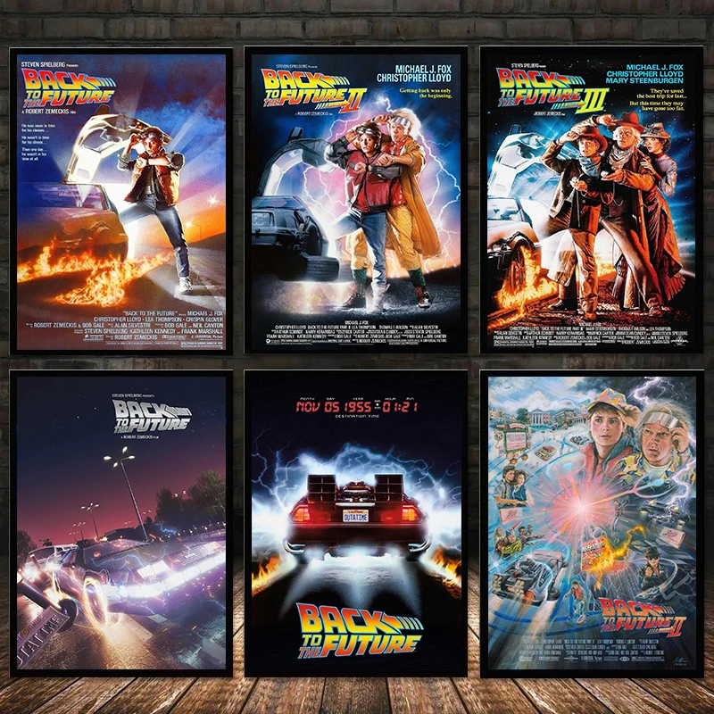 Классический научно-фантастический фильм Назад в будущее трилогия ретро