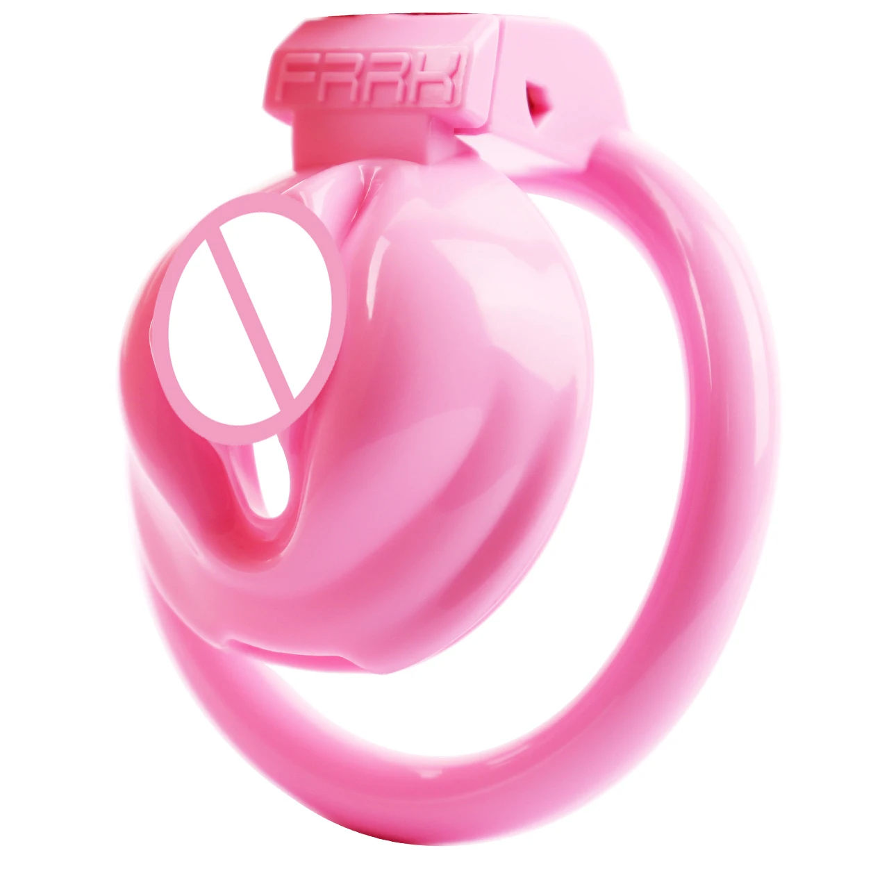 FRRK розовый пояс верности из АБС-пластика с 4 кольцами на пенис Пояс БДСМ ремень