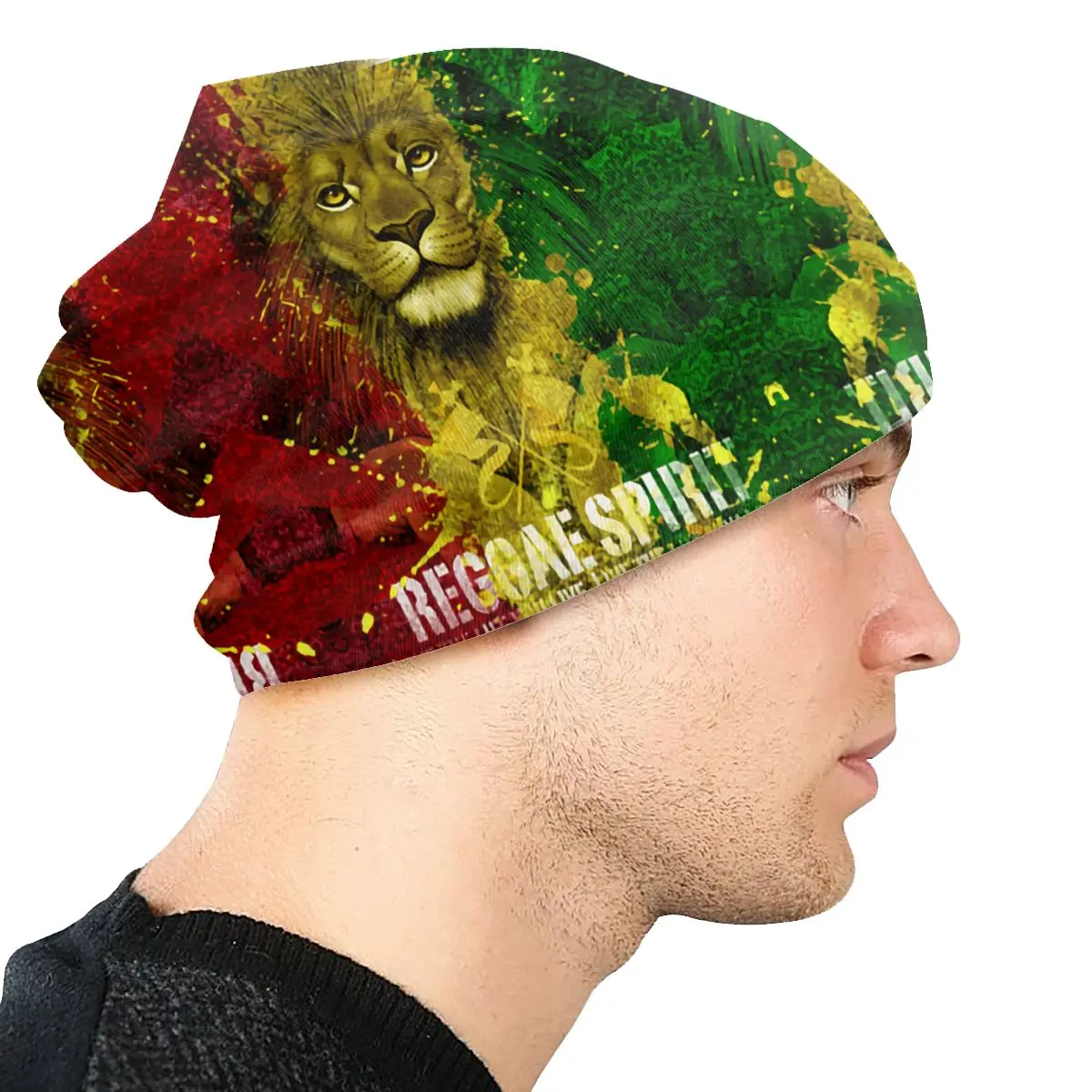 Jamaica Rasta Lion Reggae Spirit 3 облегающая шапочка вязаные шапки для мужчин и женщин взрослые