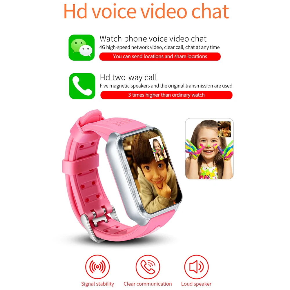 H1 4G GPS Wifi локализация студентов смарт часы детский телефон андроид 9.0 системные