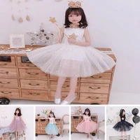 baby cute princess dress summer kids fashion lace sleeveless layered clothes girls birthday party dress%c2%a0pageant gown 2 8 years