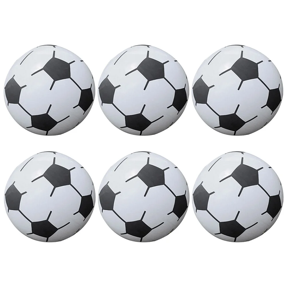 

6pcs Blow Football Toys Pool Float Balls Beach Balls for Boy Floating Ball Toy Plaything