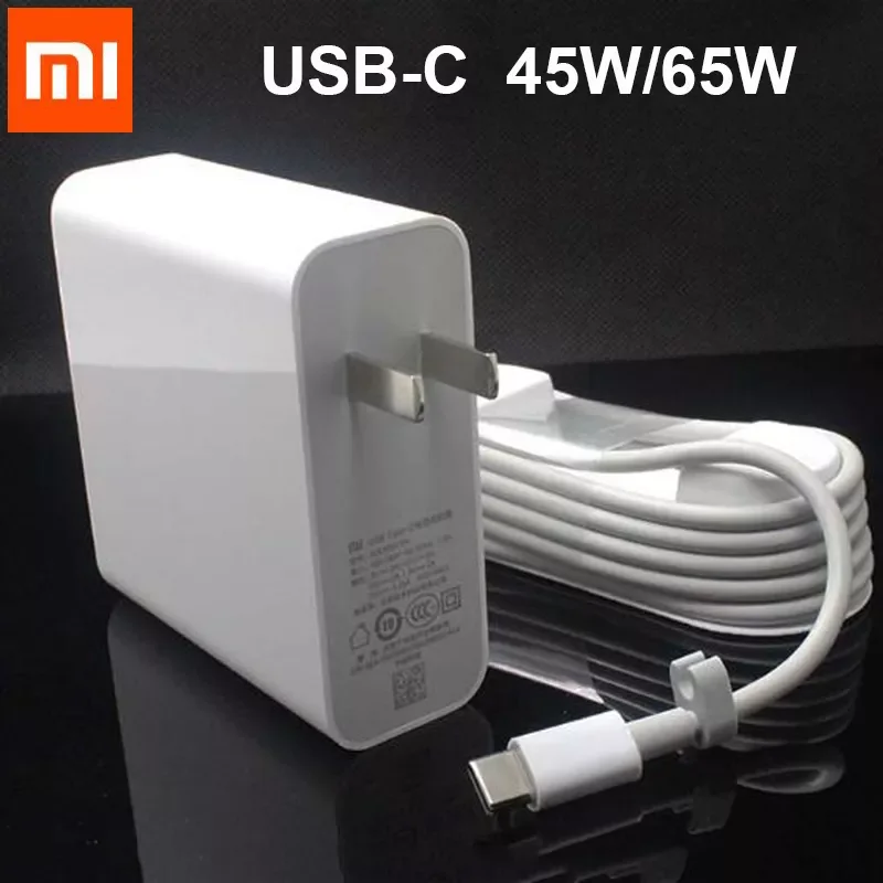 

Original Xiaomi Mi USB-C Charger Adapter 45W 65W Type-C Adapter Plug Charge type c for Xiaomi laptop air 13 pro 15 MI PAD 4 Plus
