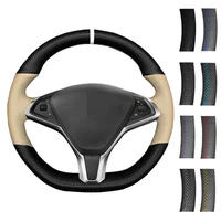 diy car accessories steering wheel cover braid wearable carbon fiber for tesla model s 2009 2021 tesla model x 2012 2020