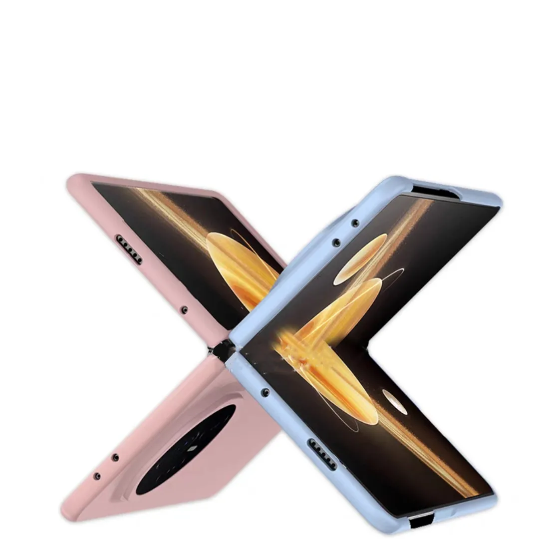 Комплект 2в1 оригинальный жидкий силиконовый чехол для HONOR Magic V3 V2 MagicV3 матовый