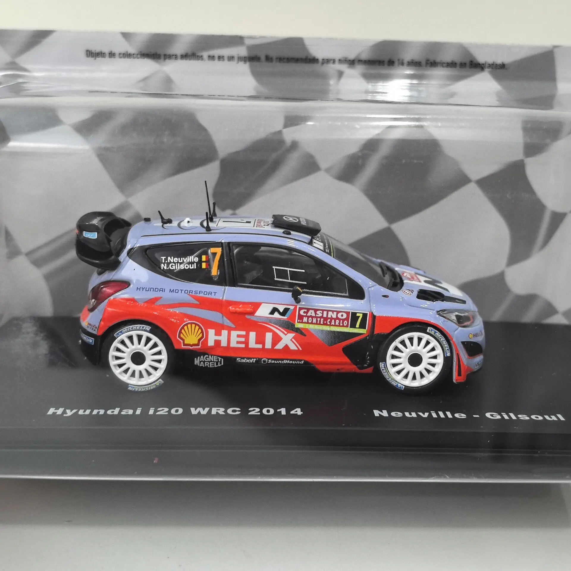 Фото Модель IXO 1/43 HYUNDAI I20 WRC #   Модель гоночного автомобиля 7 2021 из сплава 5А №2