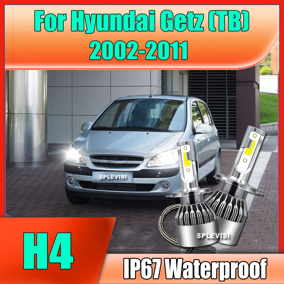 

4500LM фары светодиодные COB лампы Hi Low H4 Luces 12 В для Hyundai Getz (TB) 2002 2003 2004 2005 2006 2007 2008 2009 2010 2011