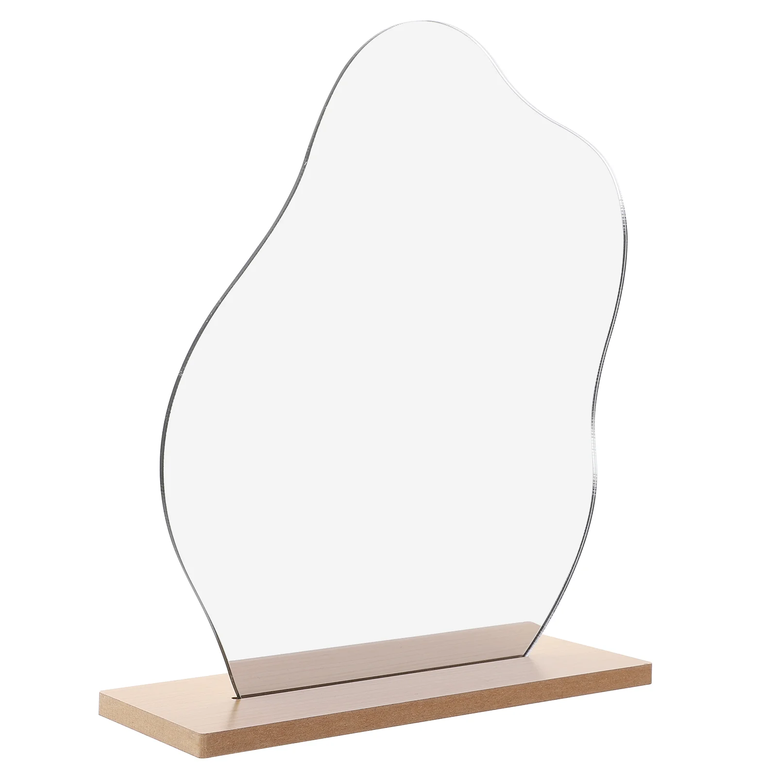 

Decorative Mirror Ornament Irregular Shape Ladies Makeup Table Bedroom Tabletop