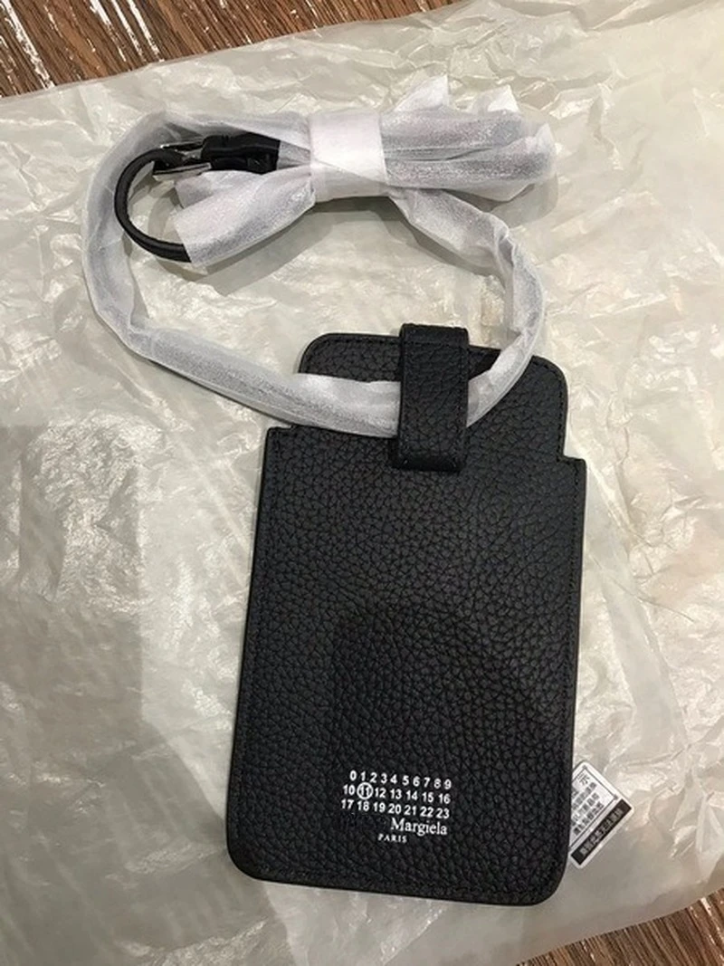 Luxury Brand Margiela Crossbody Bag Men Women MM6 Lychee Pattern Leather Leathers Shoulder Strap Simple Logo Fashion Business