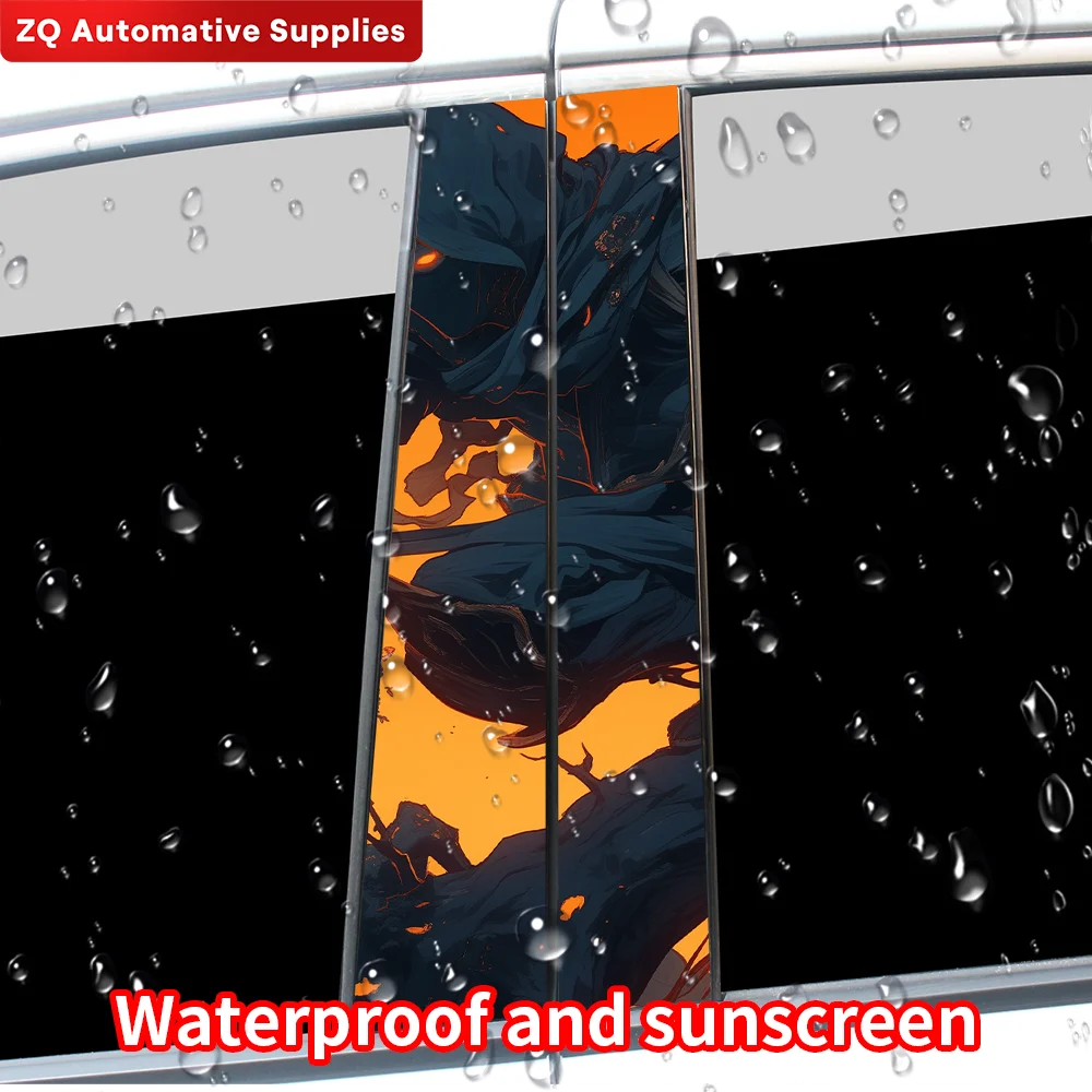 Автомобильные наклейки Ninja JDM Авто B-Pillar водонепроницаемые декоративные покрытия