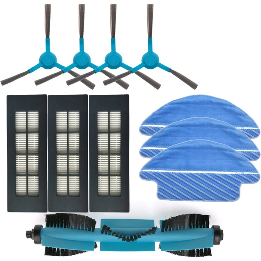 

Аксессуары для робота-подметания Conga 3090, боковая щетка, фильтр, роликовая щетка, основная щетка, тряпка для мытья швабры (12 шт.)