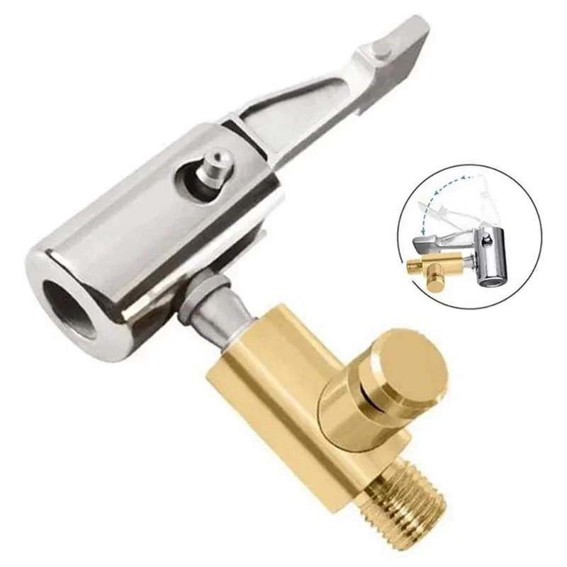 

Портативный Надувной Насос Для Автомобильных Шин С Насадкой Из Цинкового Сплава, Адаптируемый К Компрессору