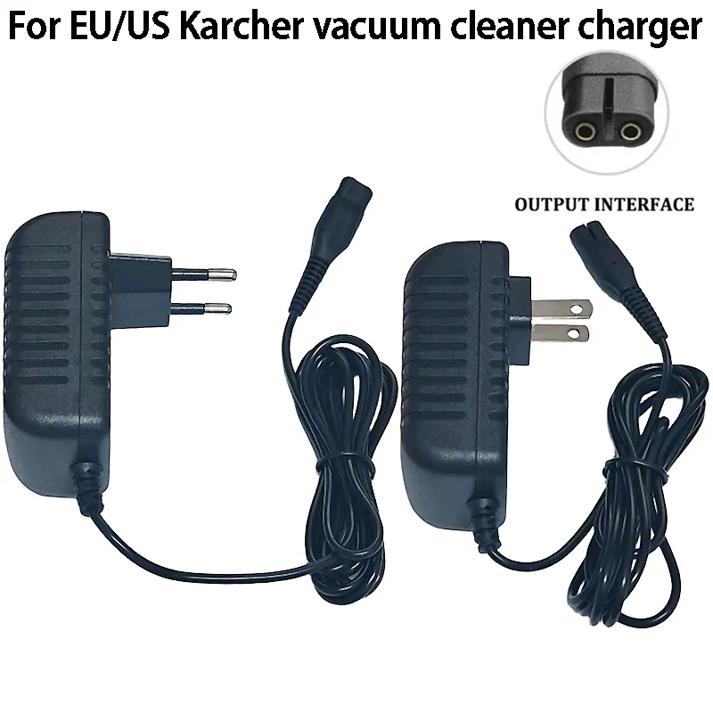 Фото Для Karcher WV 1/2/5/50/55/60/70/75 серии пылесосы для оконного стекла, правила ЕС/США, вилка для оконного пылесоса, портативное зарядное устройство AD №1