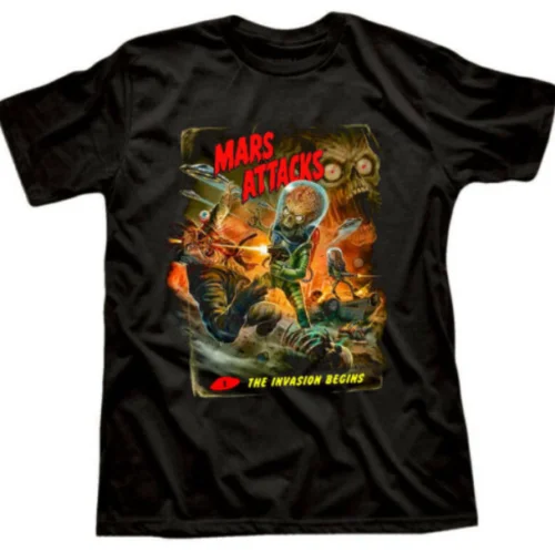 

Mars Attacks Aliens T shirt HOT Retro shirt hot T shirt size S-3XL hot