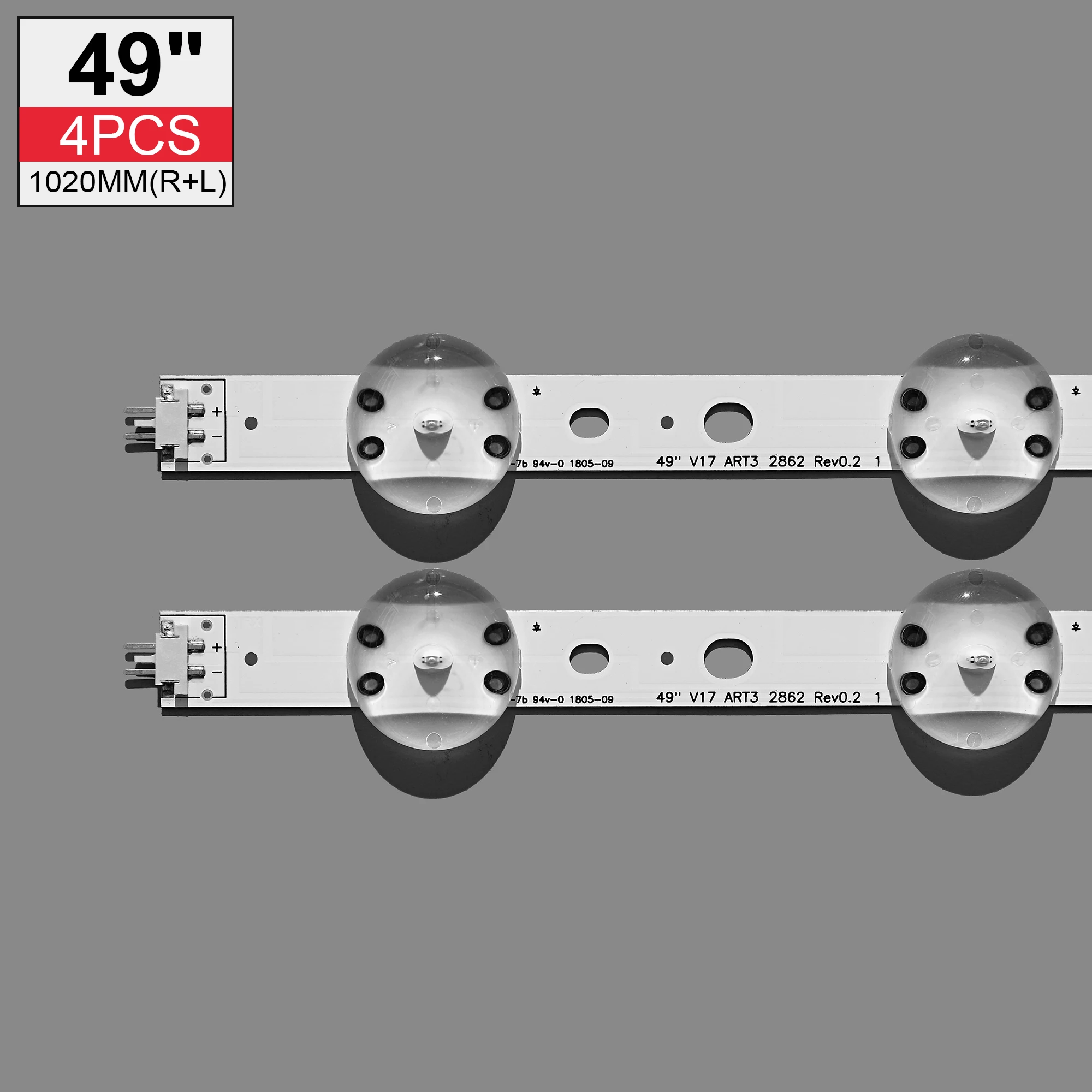 Светодиодная лента для подсветки (4For LIG 49LJ614V 49UJ6525 49UJ6585 49UV340C 49UJ6565 49UJ651V 49UJ670V 49UJ701V V17