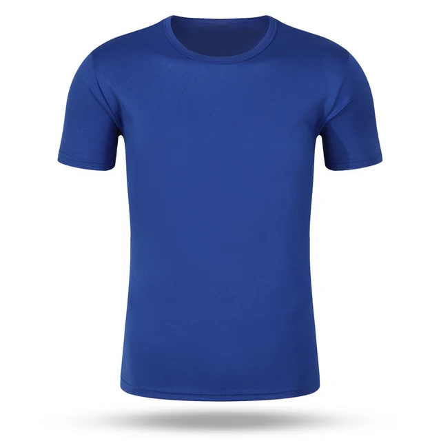 

Men Women Sport Solid T-Shirts Quick-Drying Gym Running Short Sleeve Top Male Breathable Basic Simple T-Shirts