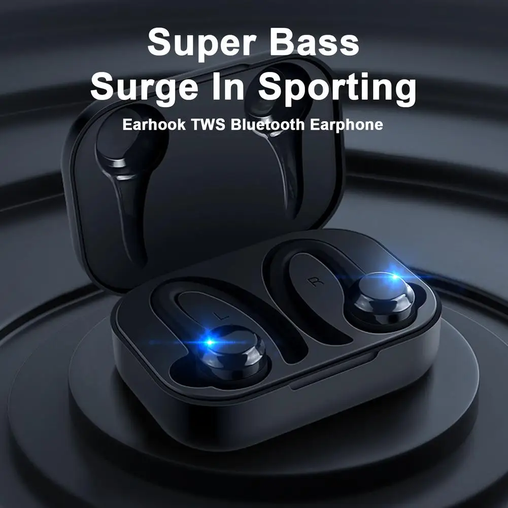 

Tws Bluetooth 5.0 Earphone Ear-hook Wireless Headphones Stereo Music Earbuds Waterproof Sports Gaming Headset