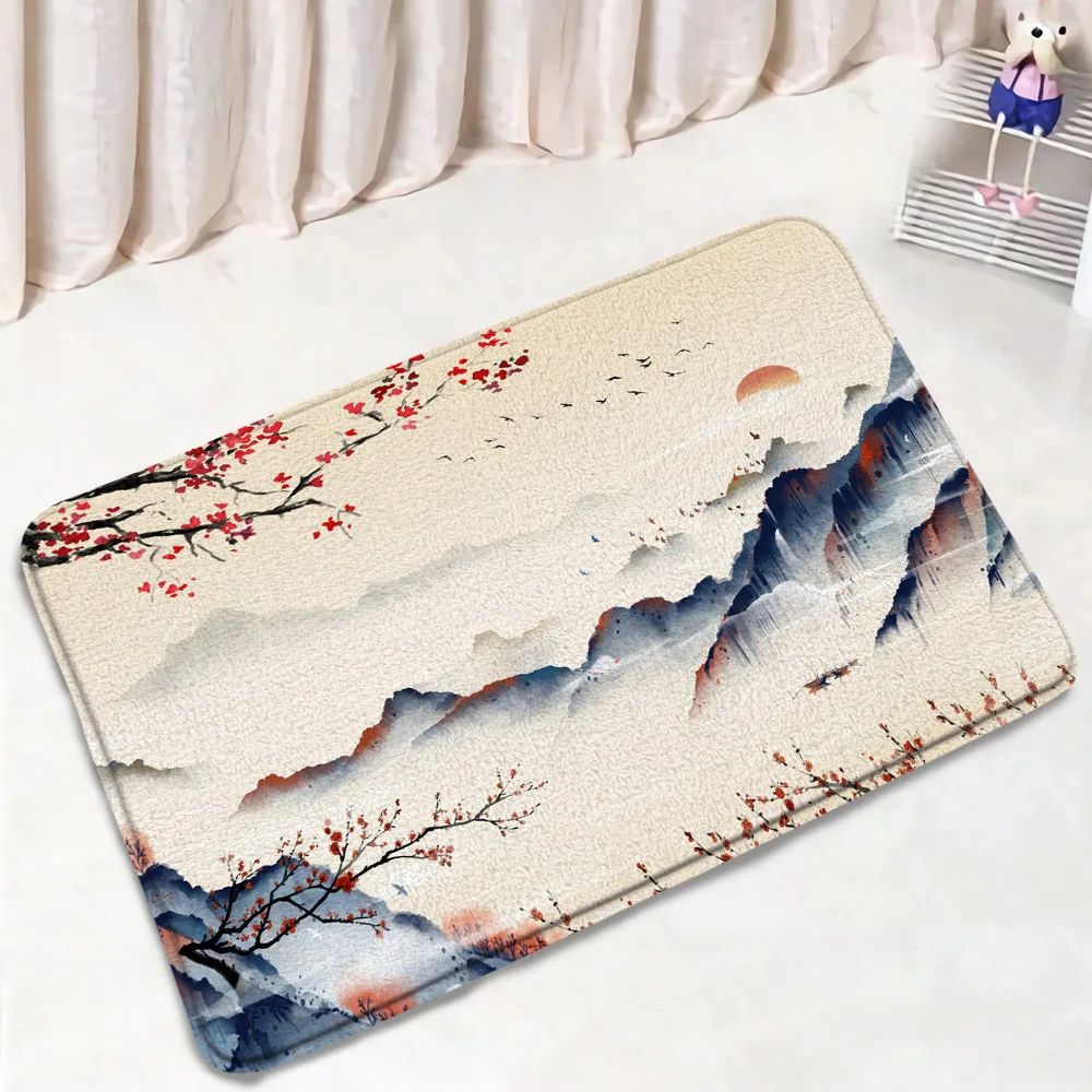 Коврики для ванной в японском стиле домашний ковер с рисунком кои рыбы осьминога
