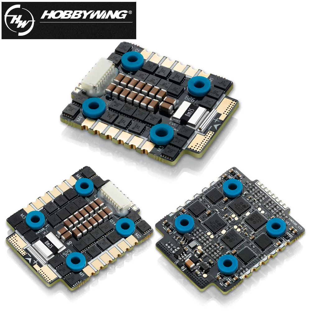 Hobbywing XRotor Micro 40A / 60A 3-6S 4 в 1 BLHeli-32 DShot1200 бесщеточный ESC для RC FPV гоночного дрона