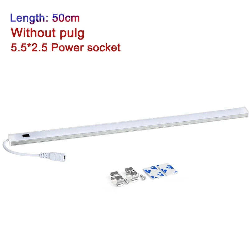 

Светодиодный светильник под шкаф YNL 12В теплый белый/белый 30/40/50 см