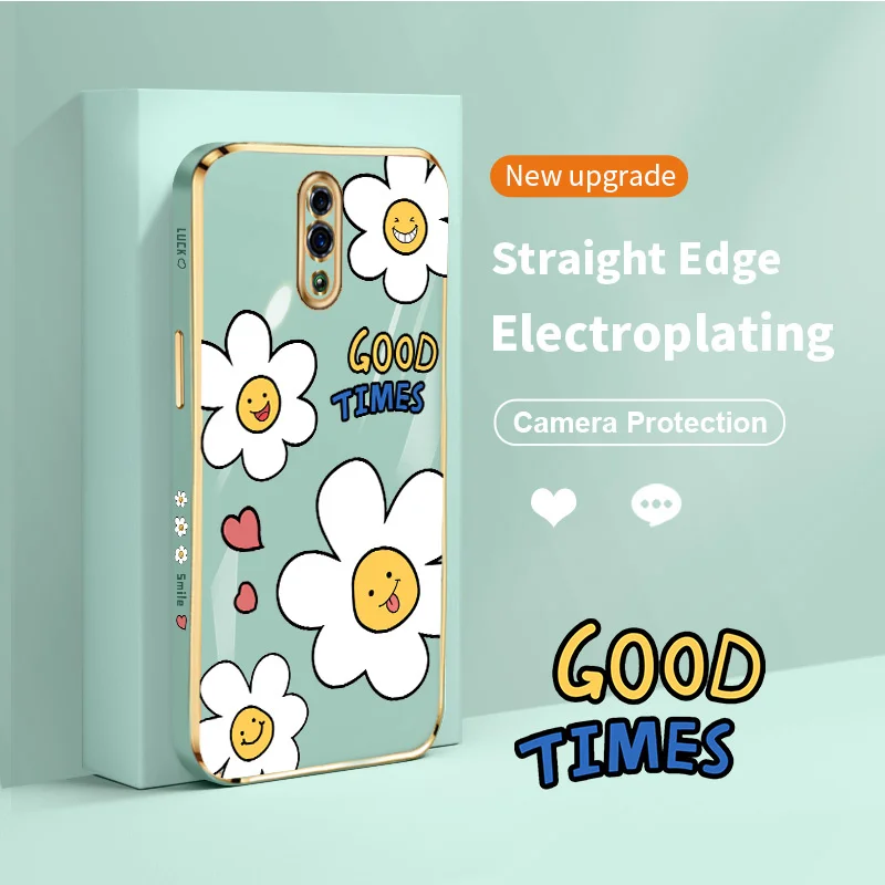 

Good Luck Daisy for OPPO Reno Reno2 F Z Reno3 Pro Reno4 Reno5 Reno6 Z 4G 5G Pro Plus Find X3 Lite Wristband Phone Case