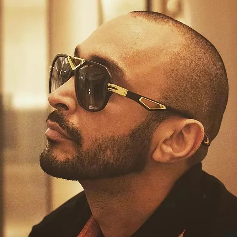 

Новые солнцезащитные очки в ретро-стиле с большой оправой женские солнцезащитные очки в квадратной оправе мужские солнцезащитные очки в ев...