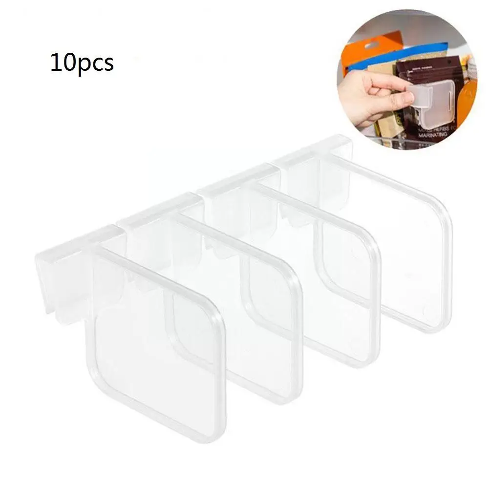 

10pcs Refrigerator Storage Partition Board Retractable Kitchen Shelf Storage Can Plastic Bottle Organizer Splint Divider V1v5