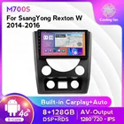 8-ядерный DSP Carplay Android 11 128G ROM Для SsangYong Rexton W 2014-2016, автомобильный радиоприемник, кассета, мультимедийный плеер с поддержкой carplay dvr
