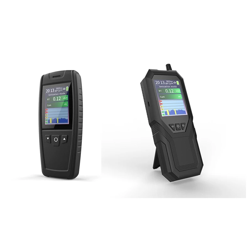 

Geiger Counter Nuclear Radiation Detector Ionizing Radiation Tester Multiple Radiation Dose Rate Units Black DM162