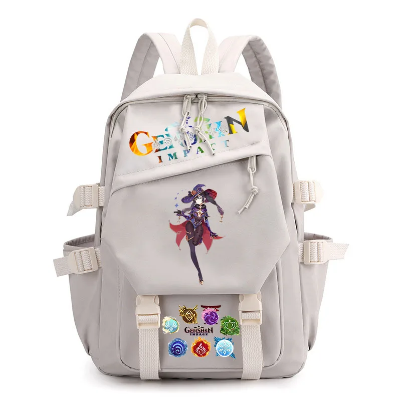 Повседневные сумки Genshin Impact различные цвета для мальчиков и девочек рюкзак с