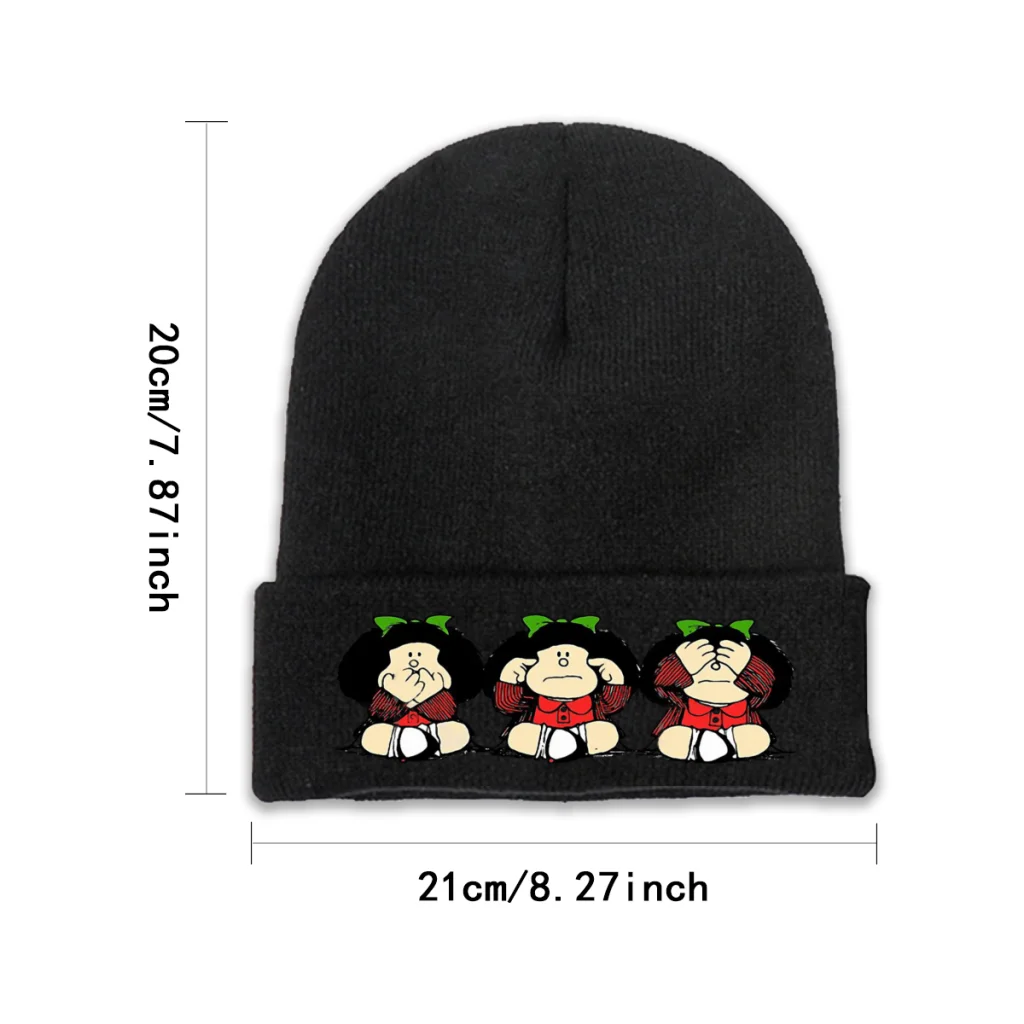 Шапки Mafalda с Филипом из комиксов, шапочки, шапка с жестами, вязаная зимняя теплая шапка, шапки, лыжная шапка унисекс (art.: 3920bae0f507a) - 3920bae0f507a