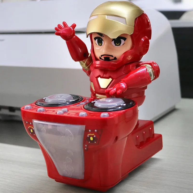 

Marvel Dancing Diy Iron Man Robot Figures Action Music Shiny Electronic Marvel Superhero Model Kids Birthday New Year Gift Toys