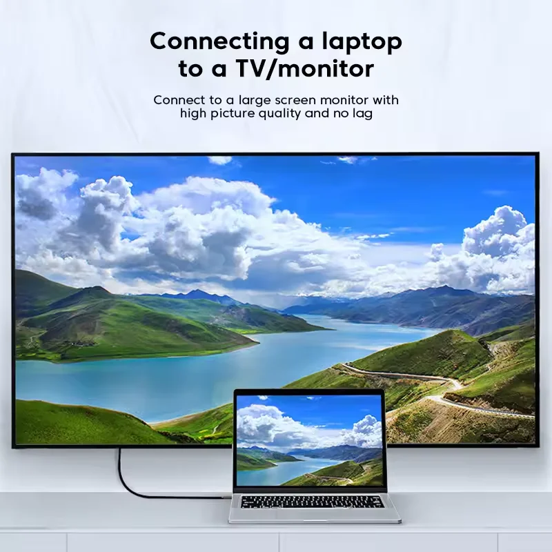Фото Кабель-адаптер HDMI 2.1 для ТВ-приставки, монитора PS4, видеокабель для ноутбука, высокоскоростной HDR UHD 8K 60HZ 4K 120HZ 1M 2M 3M 5M 7M видеокабель №3