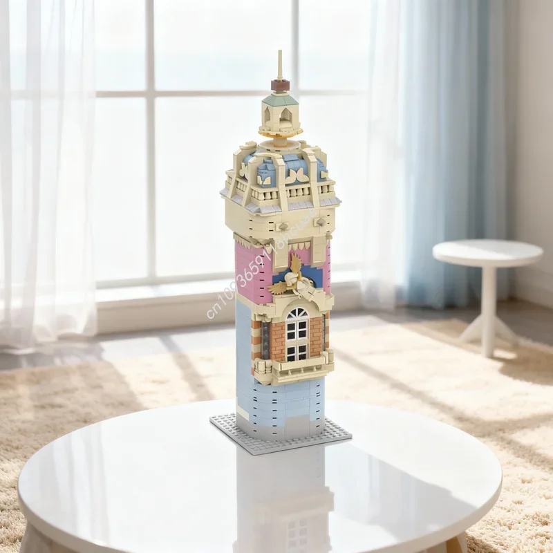 Фото 910 деталей MOC: Архитектурная модель-конструктор «Тур Лу-Нант, Франция». Сборные блоки для самостоятельной сборки. Идеальный подарок на фестиваль, развивающий творческие способности. №1