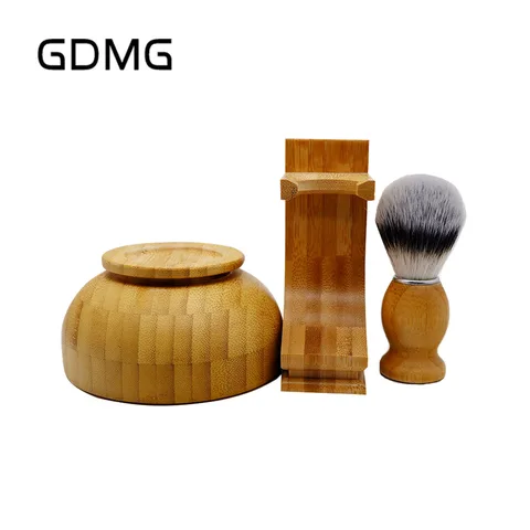 GDMG набор кистей для бороды для мужчин, подставка для кисти для бритья, чаша, мужские инструменты для ухода за бородой, мужской парикмахерский инструмент для бороды, хороший подарок для отца