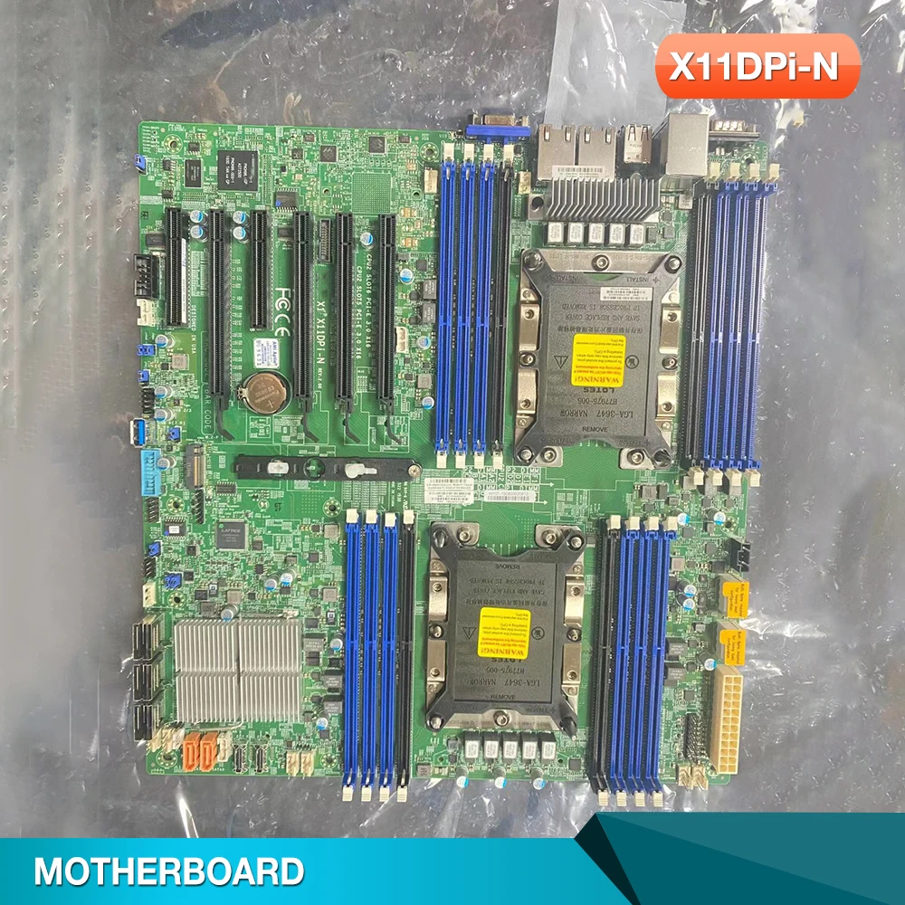 

X11DPi-N dual-way motherboard C621 chipset LGA-3647 DDR4 2 PCI-E 3.0