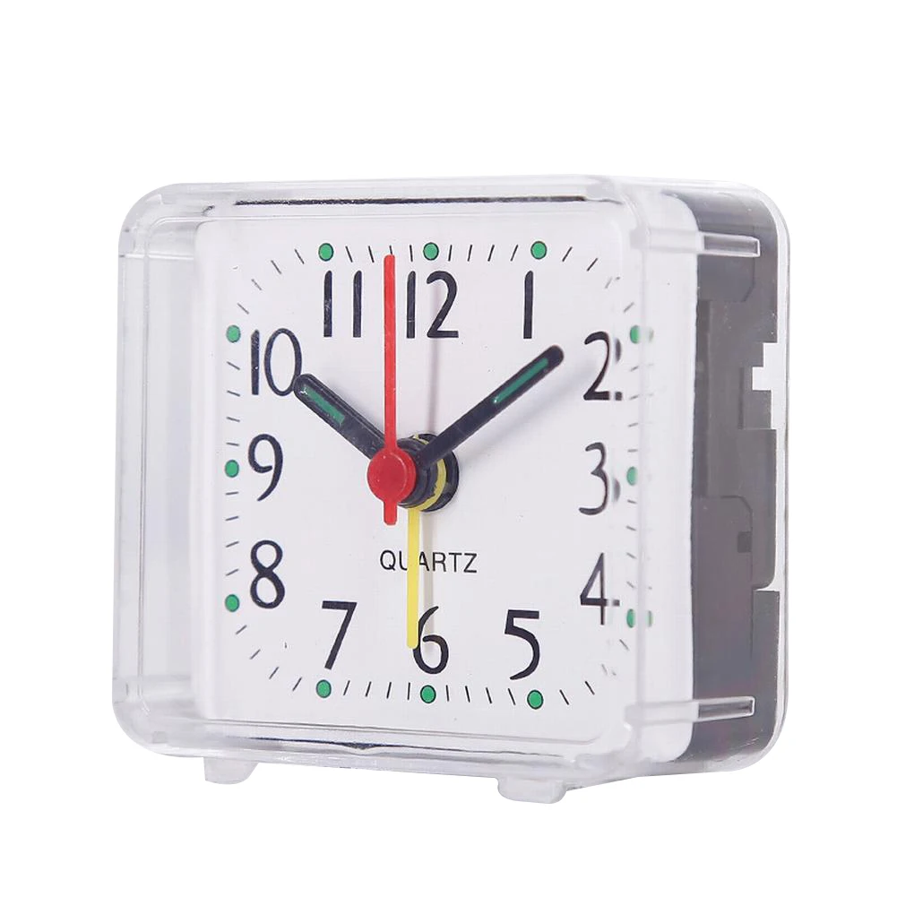 

Durable High Quality Brand New Office Home Alarm Clock Wake Up Clocks No Tick Silent Small 6.2x3x5.9cm Bedside