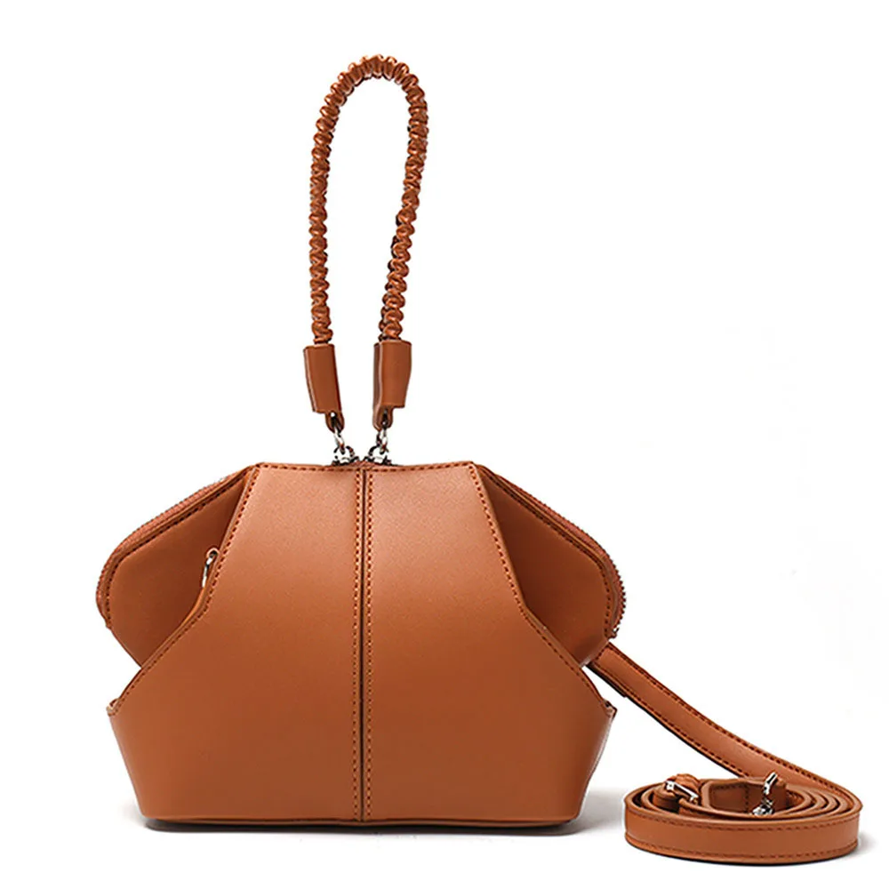 INS Totes Bags for Women 2022 Trendy Vintage Handbag Female Small Shoulder Bags Casual Pleated Design Cloud Bag