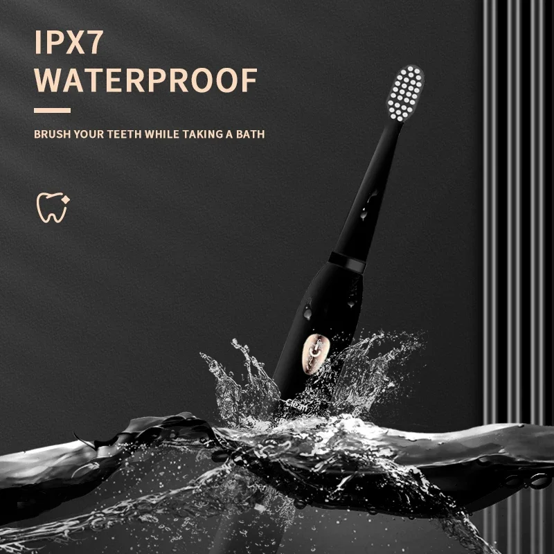Классическая акустическая электрическая зубная щетка для взрослых 5 режимов USB