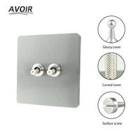 avoir nickel brushed panel carved toggle switch light switch electrical outlets sockets switches home wall switch eu french rj45