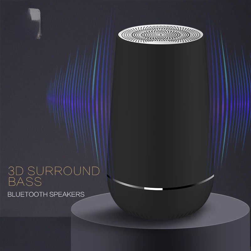 

Wireless Speaker Stereo Column HIFI Portable Boombox Subwoofer Speakers Support FM Radio TF AUX USB for Phones