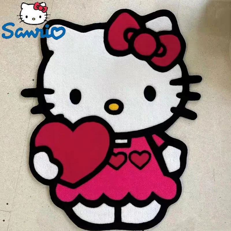 

Детский плюшевый напольный коврик, мультяшный Кот, милый мультяшный нескользящий декоративный прикроватный коврик с имитацией детской комнаты