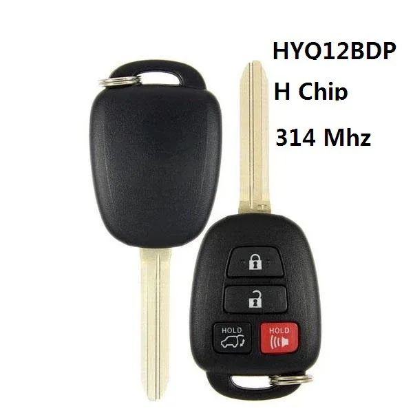 Фото Производство чехла для ключей Toyota для Toyota с 4 ключами 89070-0R221/HYQ12BDP (чип H), 314 МГц №1