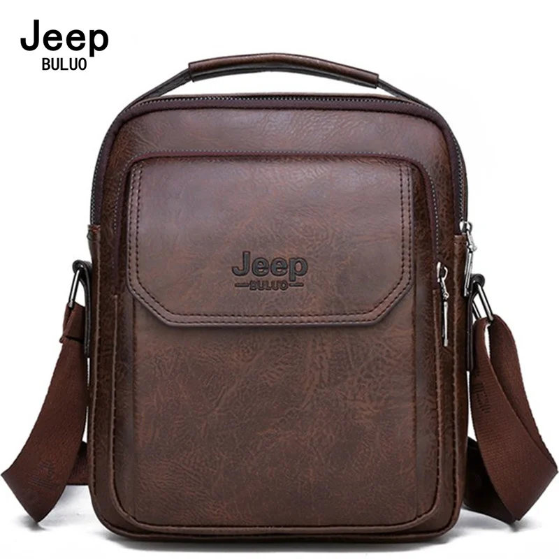 

Мужская брендовая Сумка-тоут JEEP BULUO, оранжевая однолямочная Сумка для документов, Повседневная деловая сумка на плечевом ремне, все сезоны,