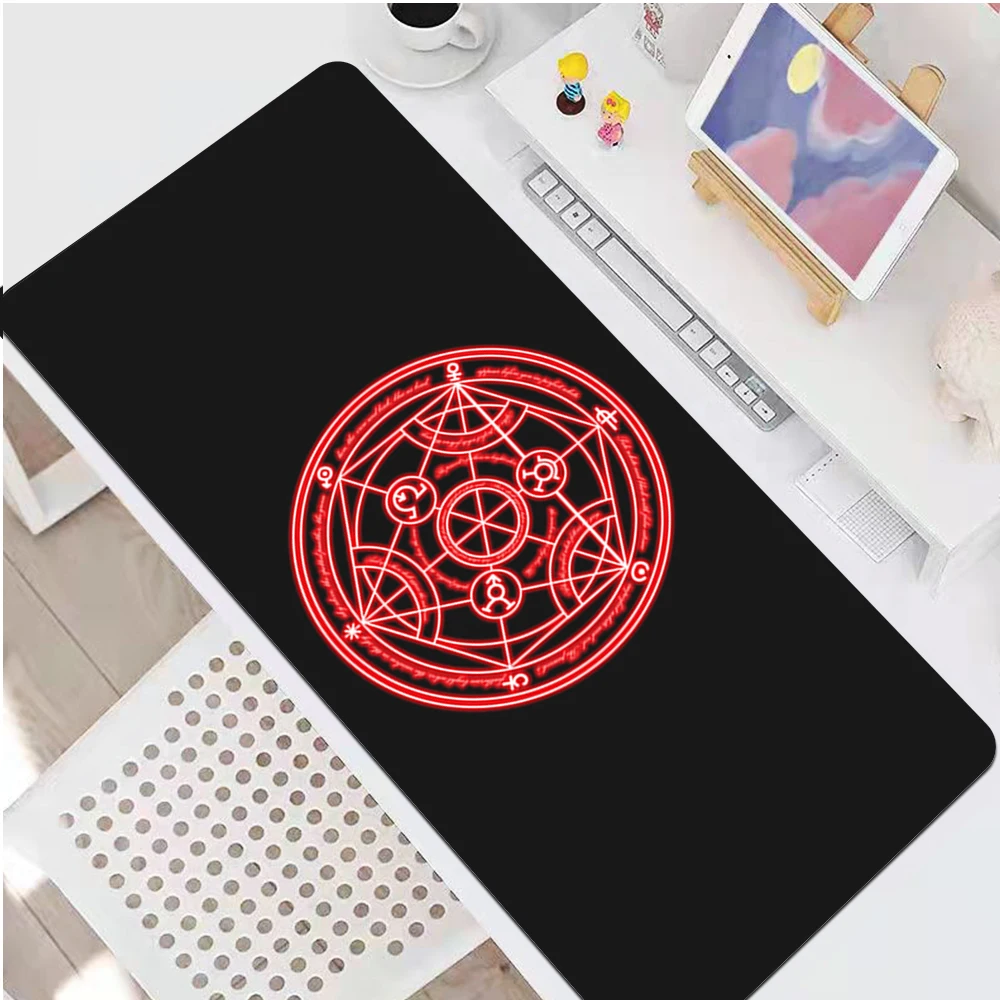 

Большой коврик для мыши с рисунком аниме «Стальной Алхимик» HD, большой милый компьютерный коврик для мыши, игровой коврик для мыши XL, Настол...