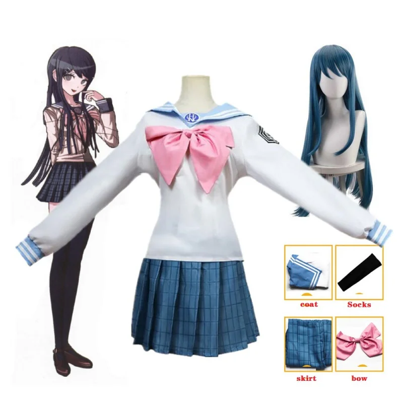 

Anime Danganronpa Maizono Sayaka Dresses Uniform Costume Costume Clothes Female Costhing Jk Sailor Clothing Clothing Cosplay Dre