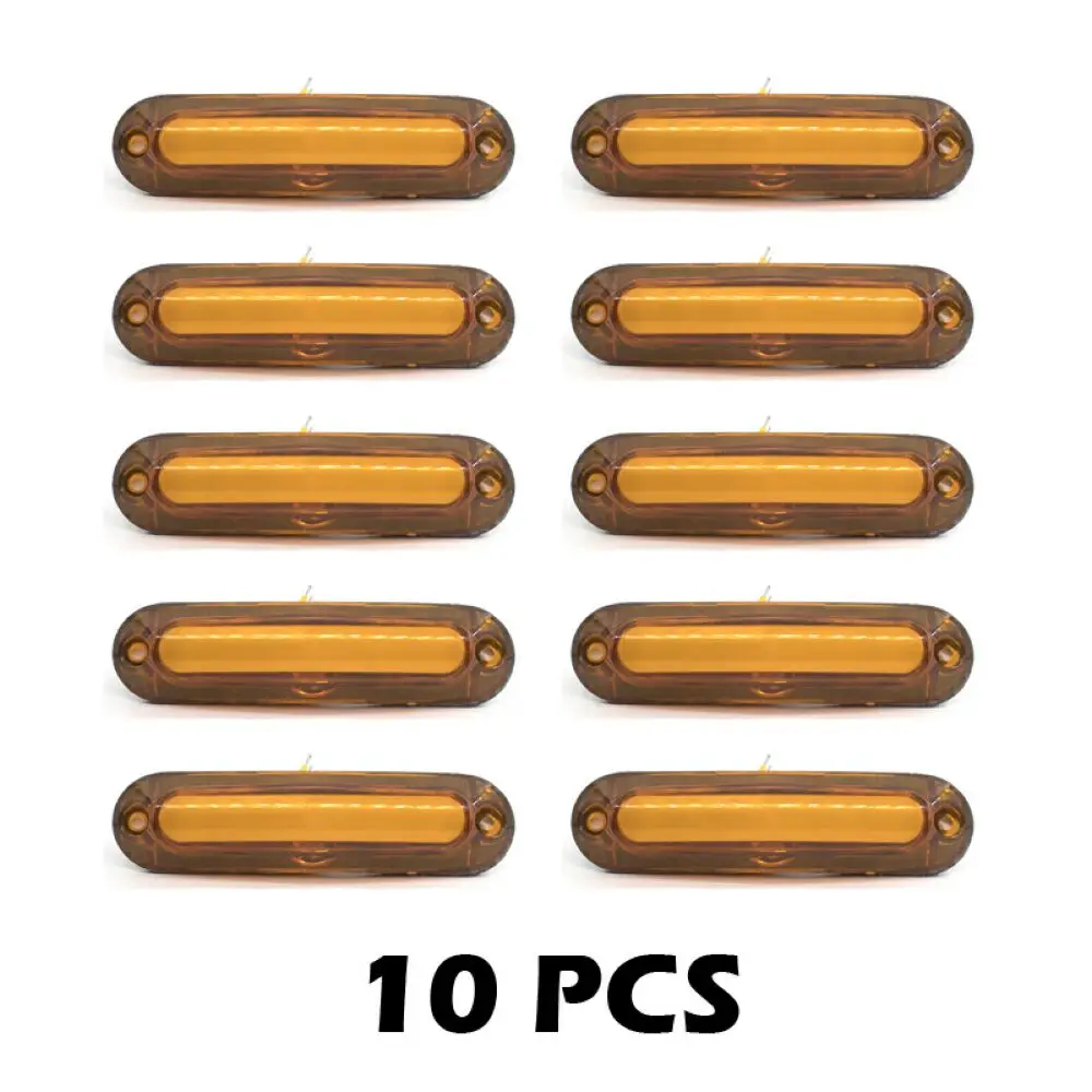 

6x/10x 12 В 24 В светодиодные боковые габаритные фонари 6 светодиодных фонарей для прицепа, грузовика, грузовика, оранжевый, белый, красный, индикаторная лампа, автоаксессуары